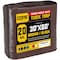 Core Tarps Heavy Duty Tarp, 30 ft x 60 ft, 20 Mil, Brown/Black, Polyethylene, Waterproof, Rip and Tear Proof CT-702-30X60 - alternate 1